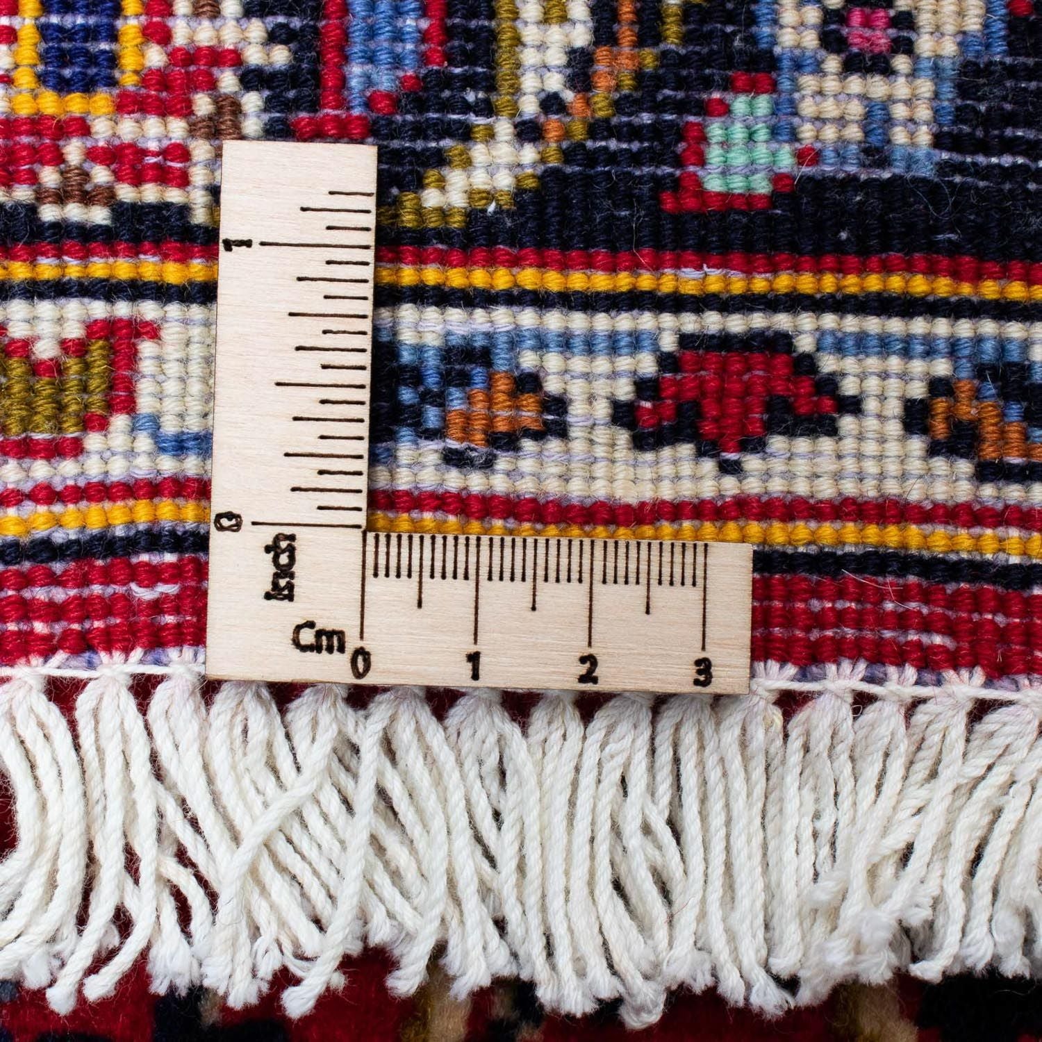 Tapis persan - Keshan - 126 x 70 cm - rouge foncé