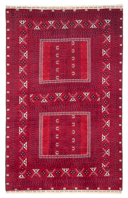 Tapis Turkaman - 233 x 157 cm - rouge foncé