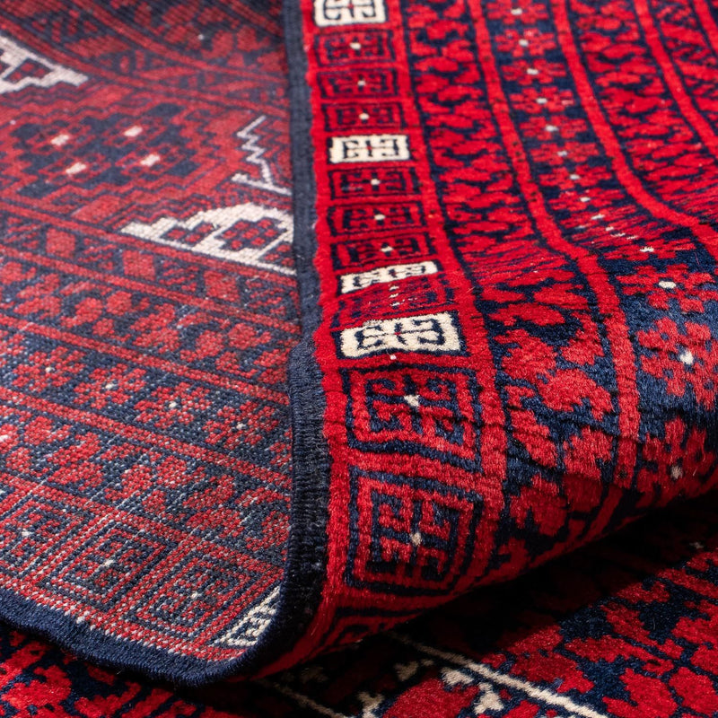 Tapis Turkaman - 233 x 157 cm - rouge foncé