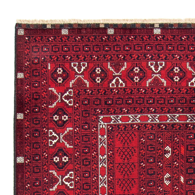 Tapis Turkaman - 246 x 157 cm - rouge foncé