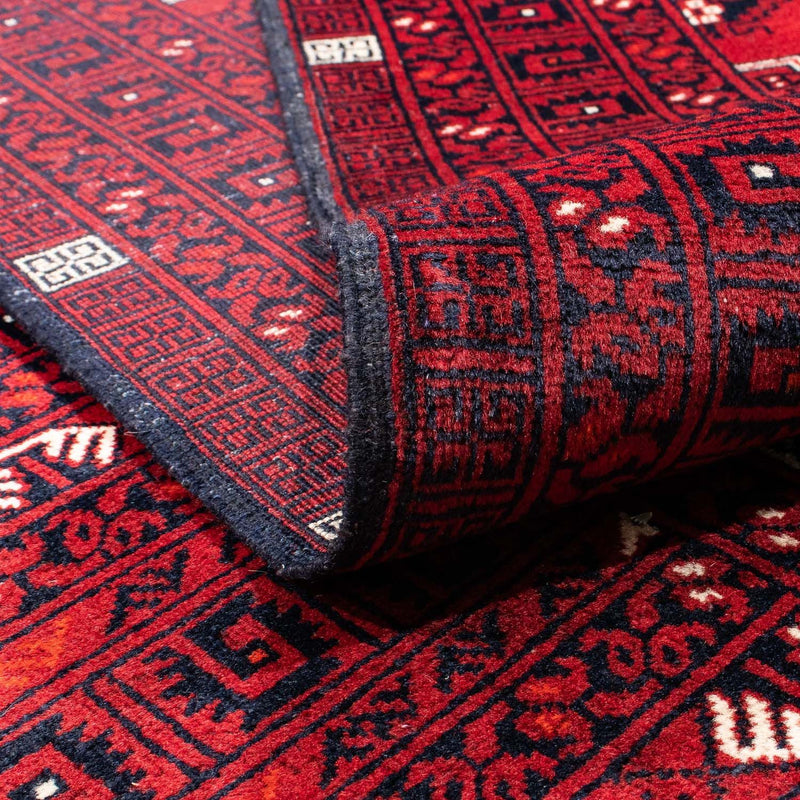 Tapis Turkaman - 246 x 157 cm - rouge foncé