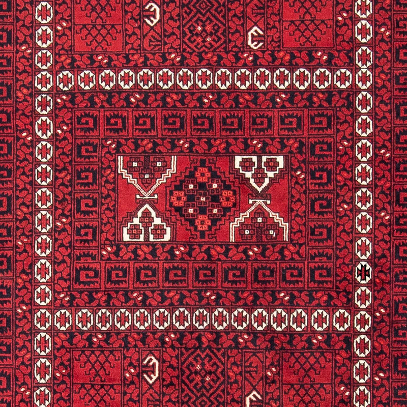 Tapis Turkaman - 246 x 159 cm - rouge foncé