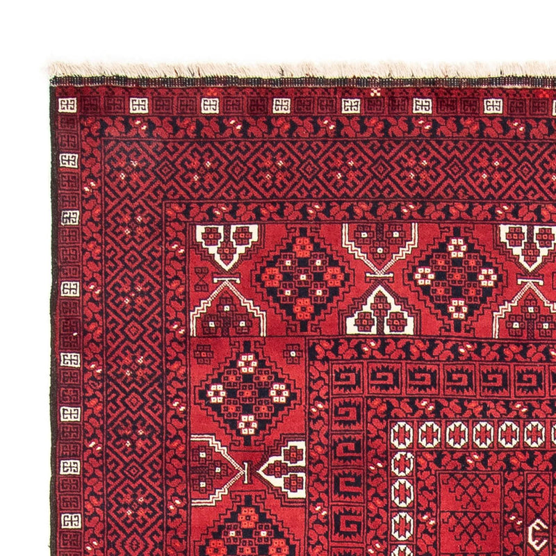 Tapis Turkaman - 246 x 159 cm - rouge foncé