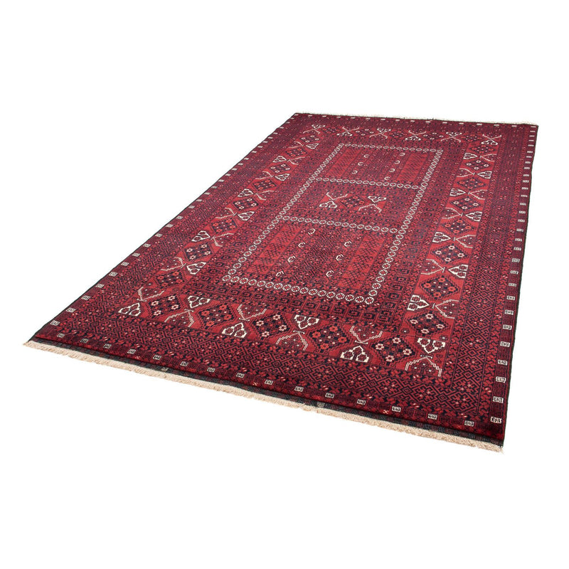 Tapis Turkaman - 246 x 159 cm - rouge foncé
