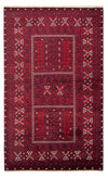 Tapis Turkaman 160x252cm - Tapis persan - Rectangle / Rouge foncé / 160 x 252 cm Rectangle