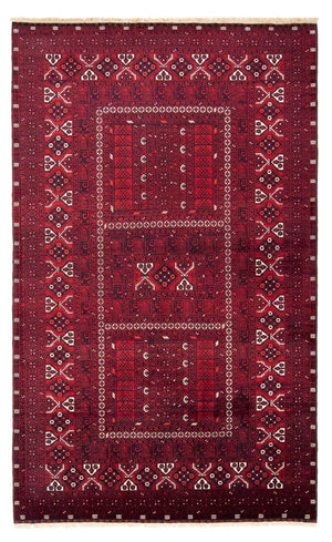 Tapis Turkaman - 252 x 160 cm - rouge foncé