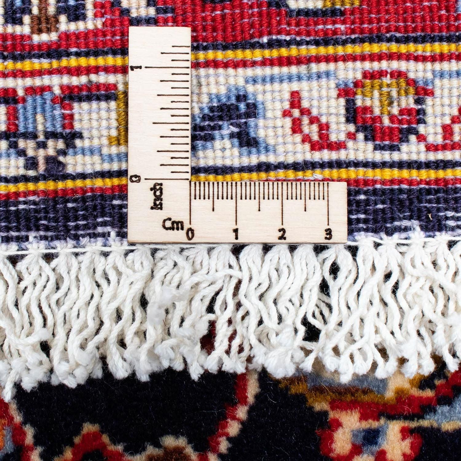 Tapis persan - Keshan - 121 x 79 cm - bleu foncé