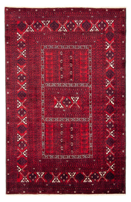 Tapis Turkaman - 240 x 157 cm - rouge foncé