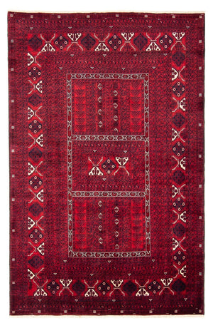 Tapis Turkaman - 240 x 157 cm - rouge foncé