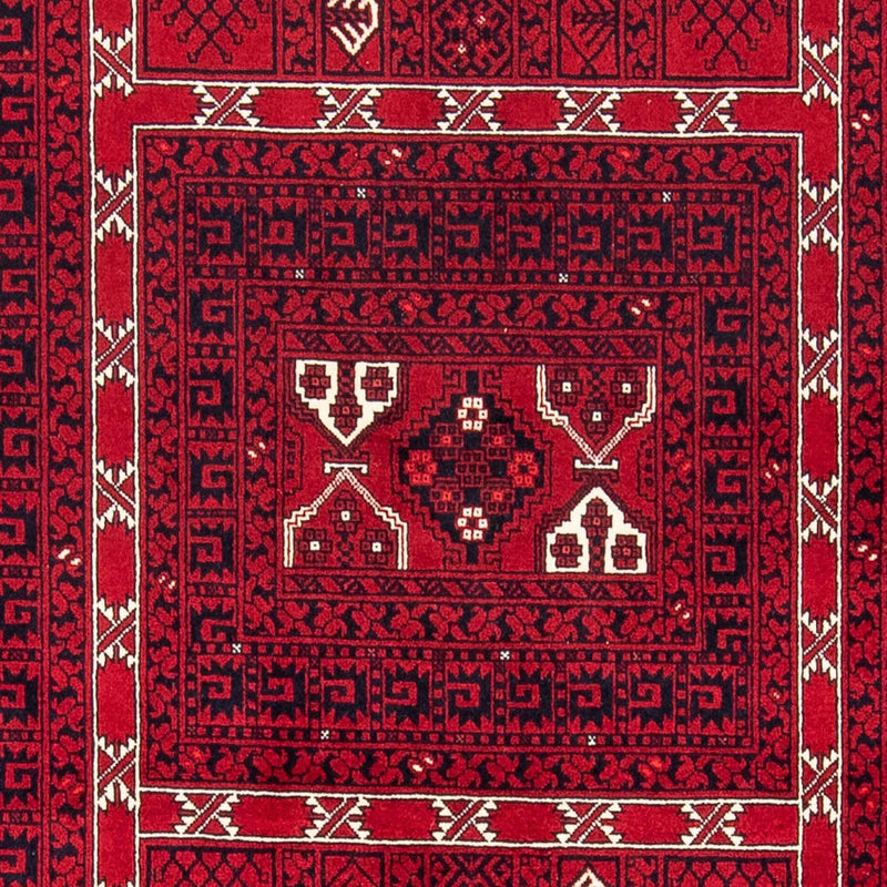 Tapis Turkaman - 255 x 151 cm - rouge foncé
