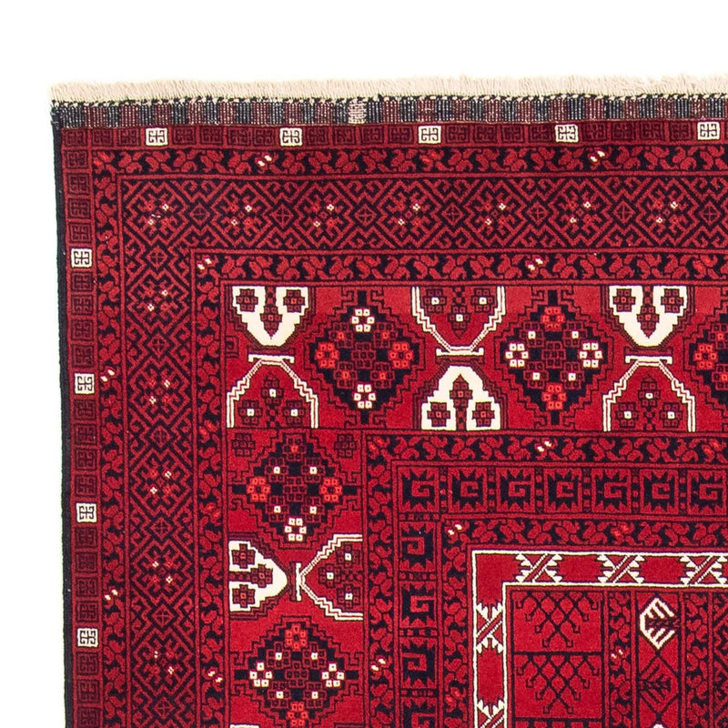 Tapis Turkaman - 255 x 151 cm - rouge foncé