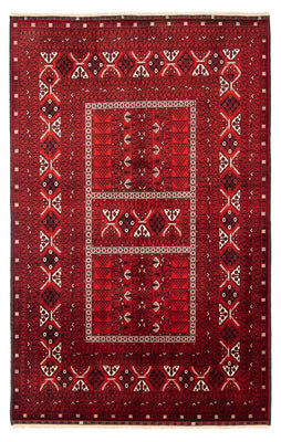Tapis Turkaman - 243 x 160 cm - rouge foncé