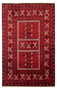 Tapis Turkaman - 243 x 160 cm - rouge foncé