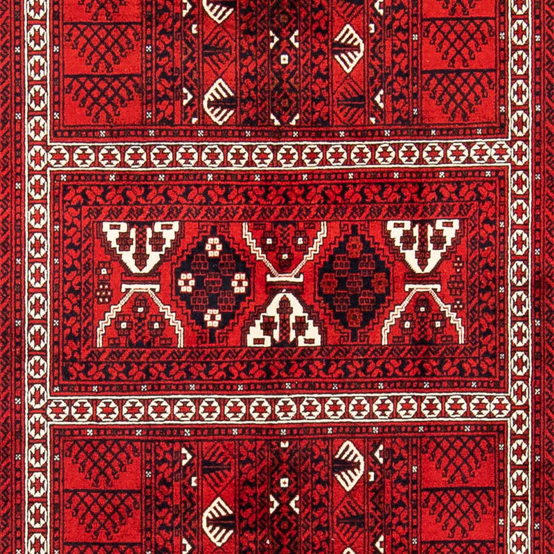 Tapis Turkaman - 243 x 160 cm - rouge foncé