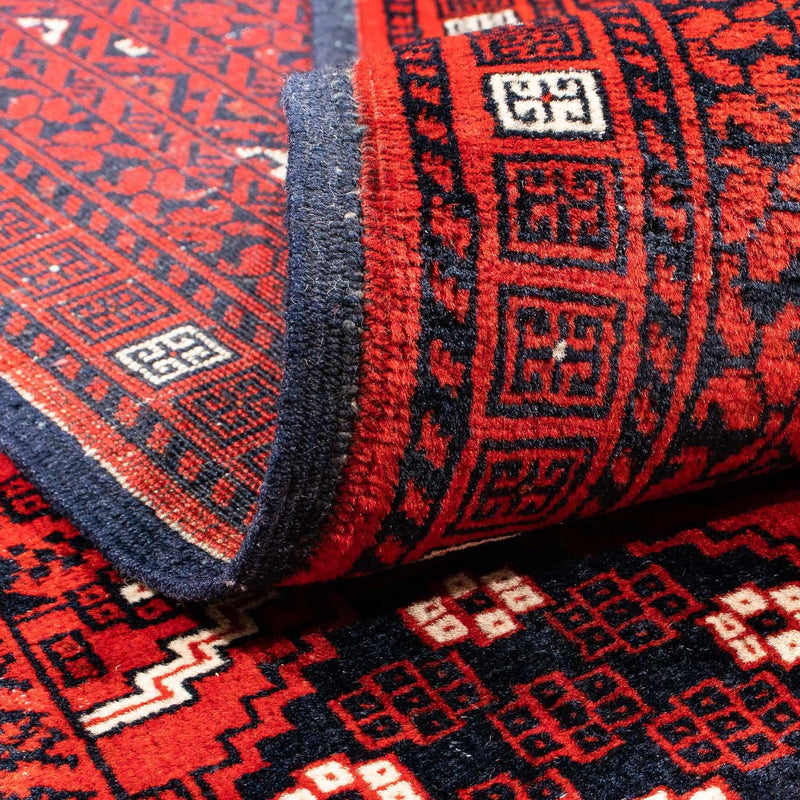 Tapis Turkaman - 243 x 160 cm - rouge foncé