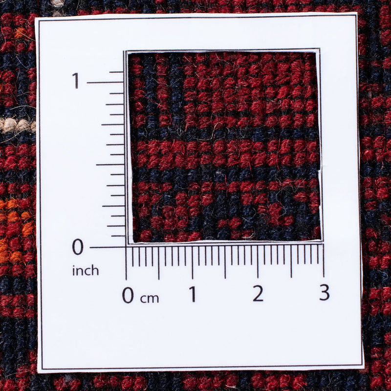 Tapis Turkaman - 245 x 158 cm - rouge foncé