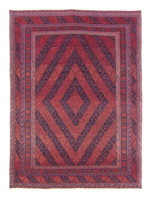 Tapis Kelim - Oriental - 279 x 206 cm - rouge foncé