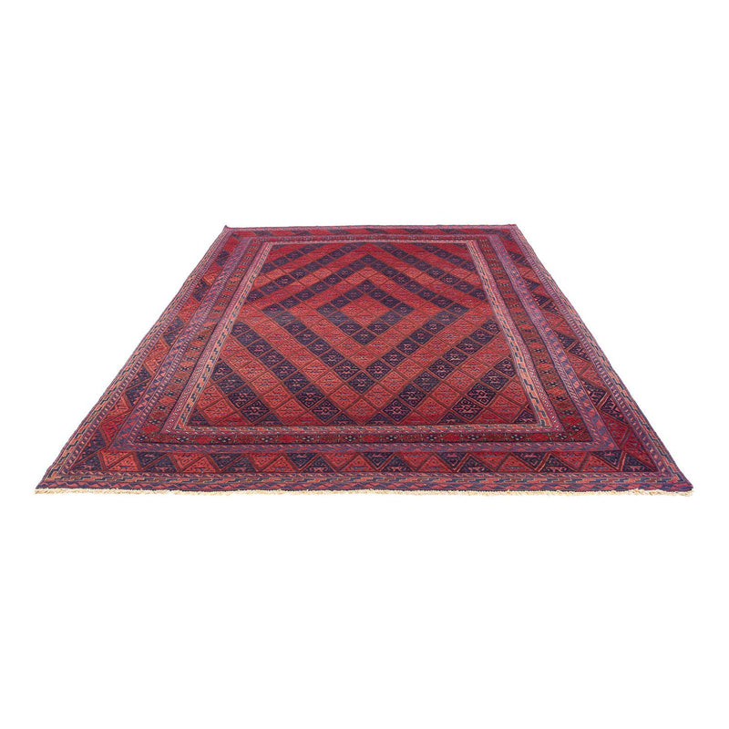 Tapis Kelim - Oriental - 279 x 206 cm - rouge foncé