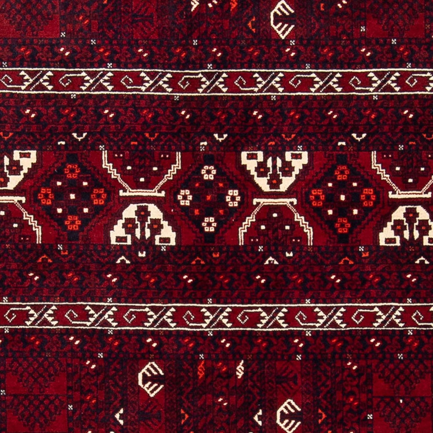 Tapis Turkaman - 243 x 164 cm - rouge foncé