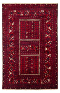 Tapis Turkaman - 244 x 158 cm - rouge foncé