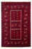 Tapis Turkaman - 244 x 158 cm - rouge foncé