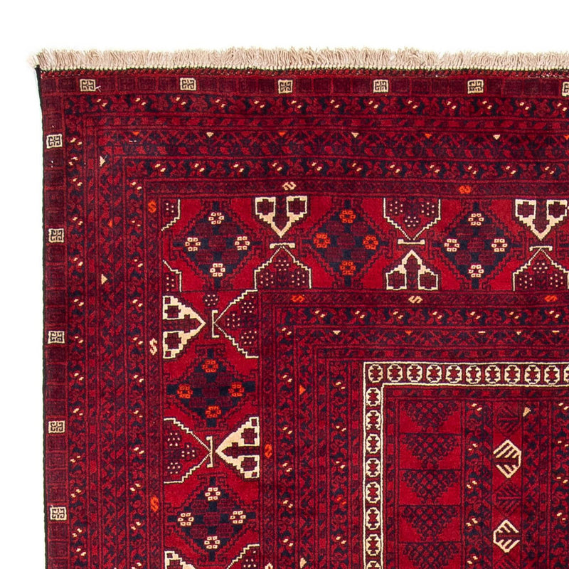 Tapis Turkaman - 244 x 158 cm - rouge foncé