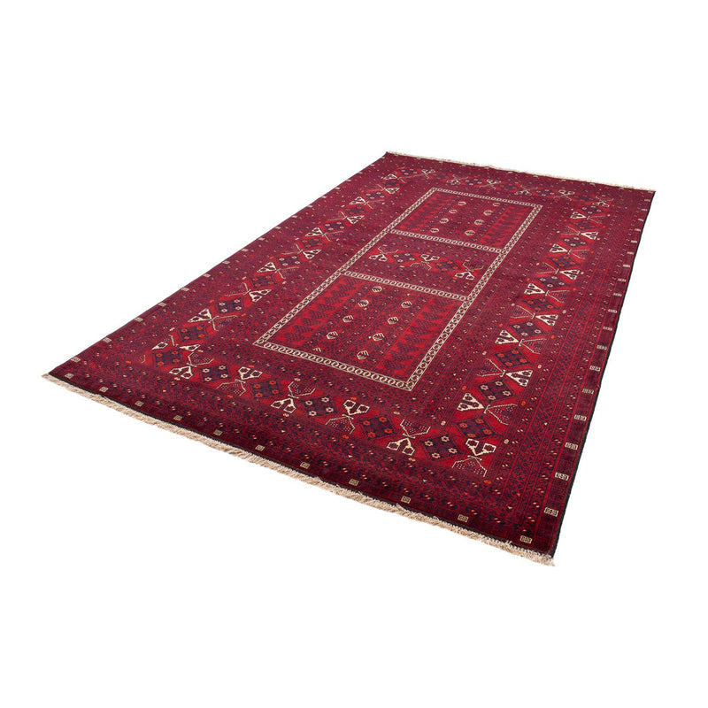 Tapis Turkaman - 244 x 158 cm - rouge foncé