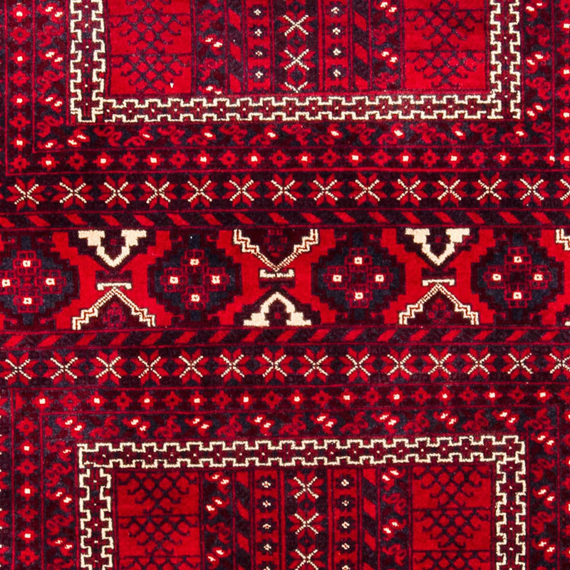 Tapis Turkaman - 245 x 156 cm - rouge foncé