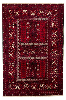 Tapis Turkaman - 237 x 156 cm - rouge foncé