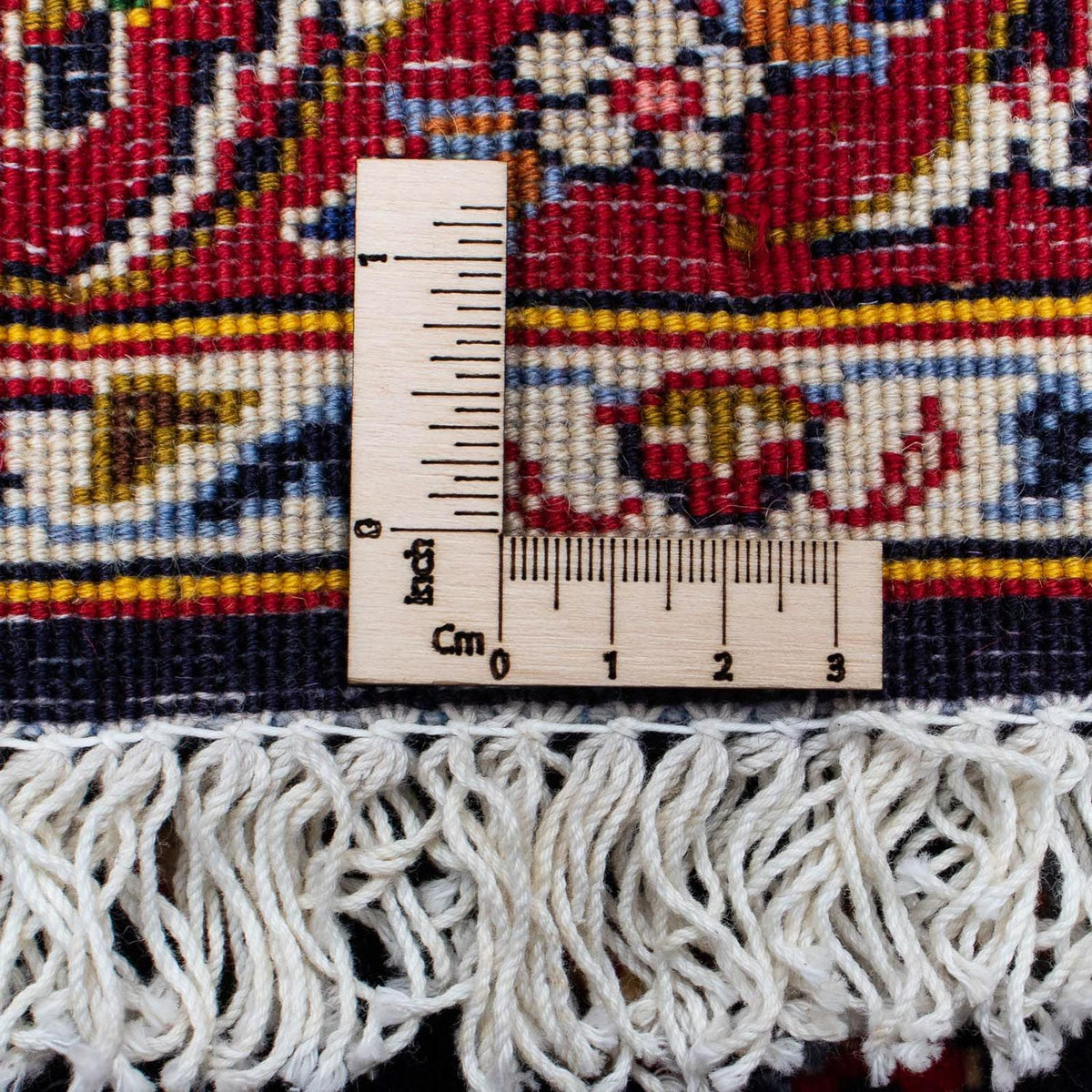 Tapis persan - Keshan - 116 x 78 cm - bleu foncé