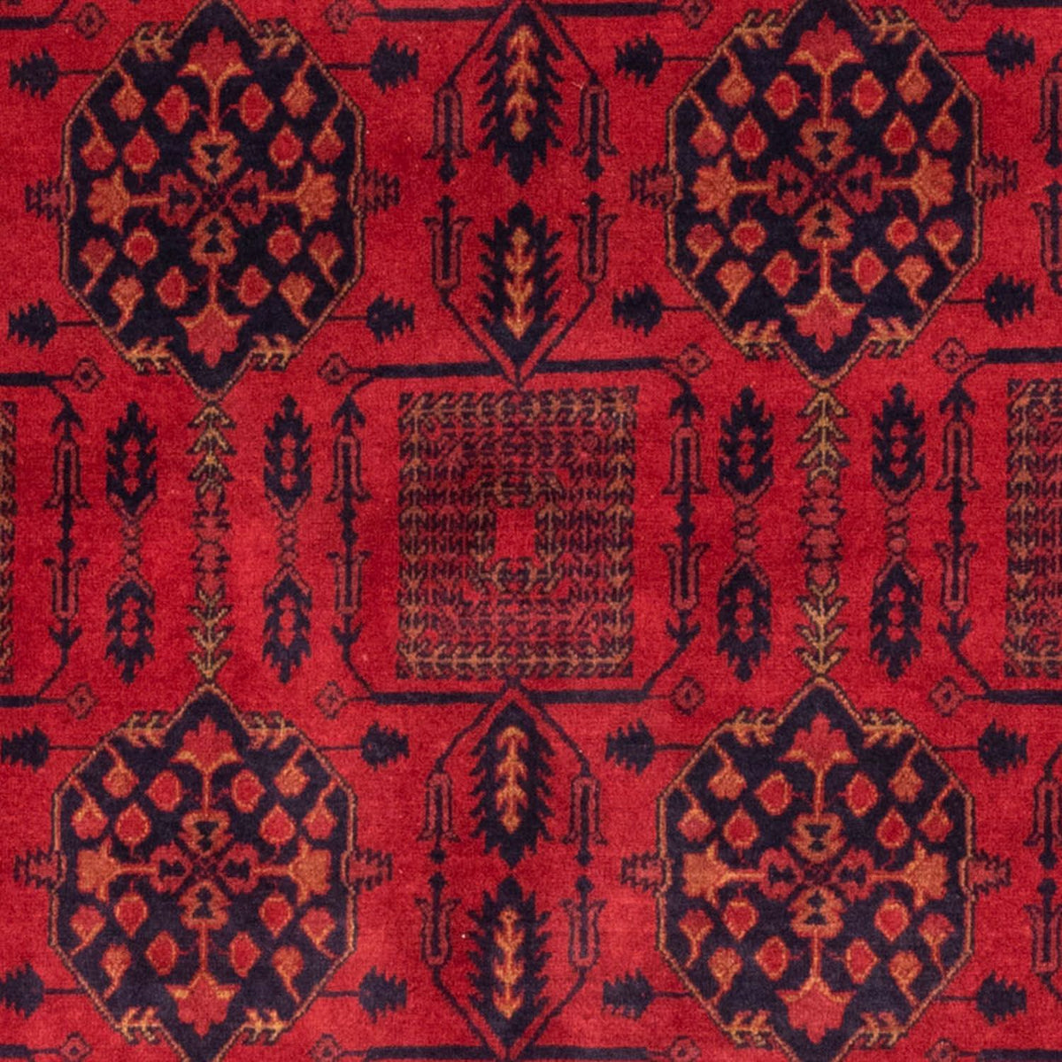 Tapis afghan - Kunduz - 196 x 130 cm - rouge