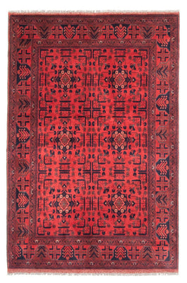 Tapis afghan - Kunduz - 190 x 130 cm - rouge