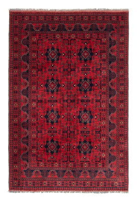 Tapis afghan - Kunduz - 188 x 129 cm - rouge