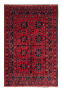 Tapis afghan - Kunduz - 188 x 129 cm - rouge