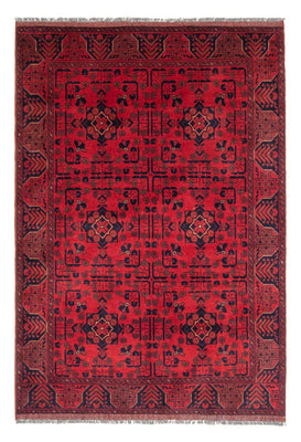 Tapis afghan - Kunduz - 193 x 129 cm - rouge