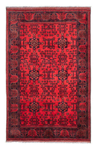 Tapis afghan - Kunduz - 195 x 128 cm - rouge