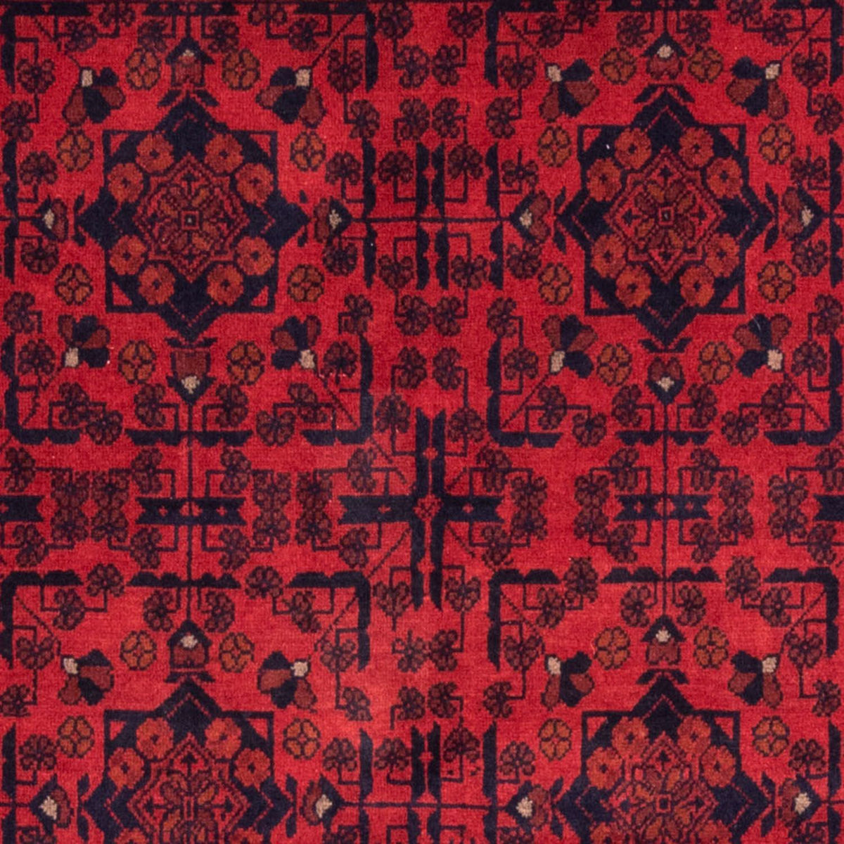 Tapis afghan - Kunduz - 186 x 126 cm - rouge