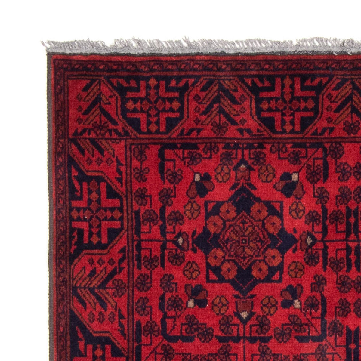 Tapis afghan - Kunduz - 186 x 126 cm - rouge