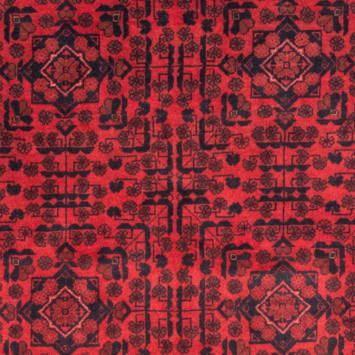 Tapis afghan - Kunduz - 187 x 122 cm - rouge