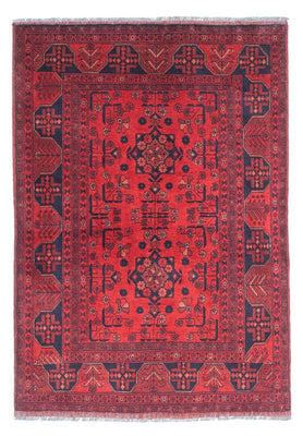 Tapis afghan - Kunduz - 151 x 103 cm - rouge