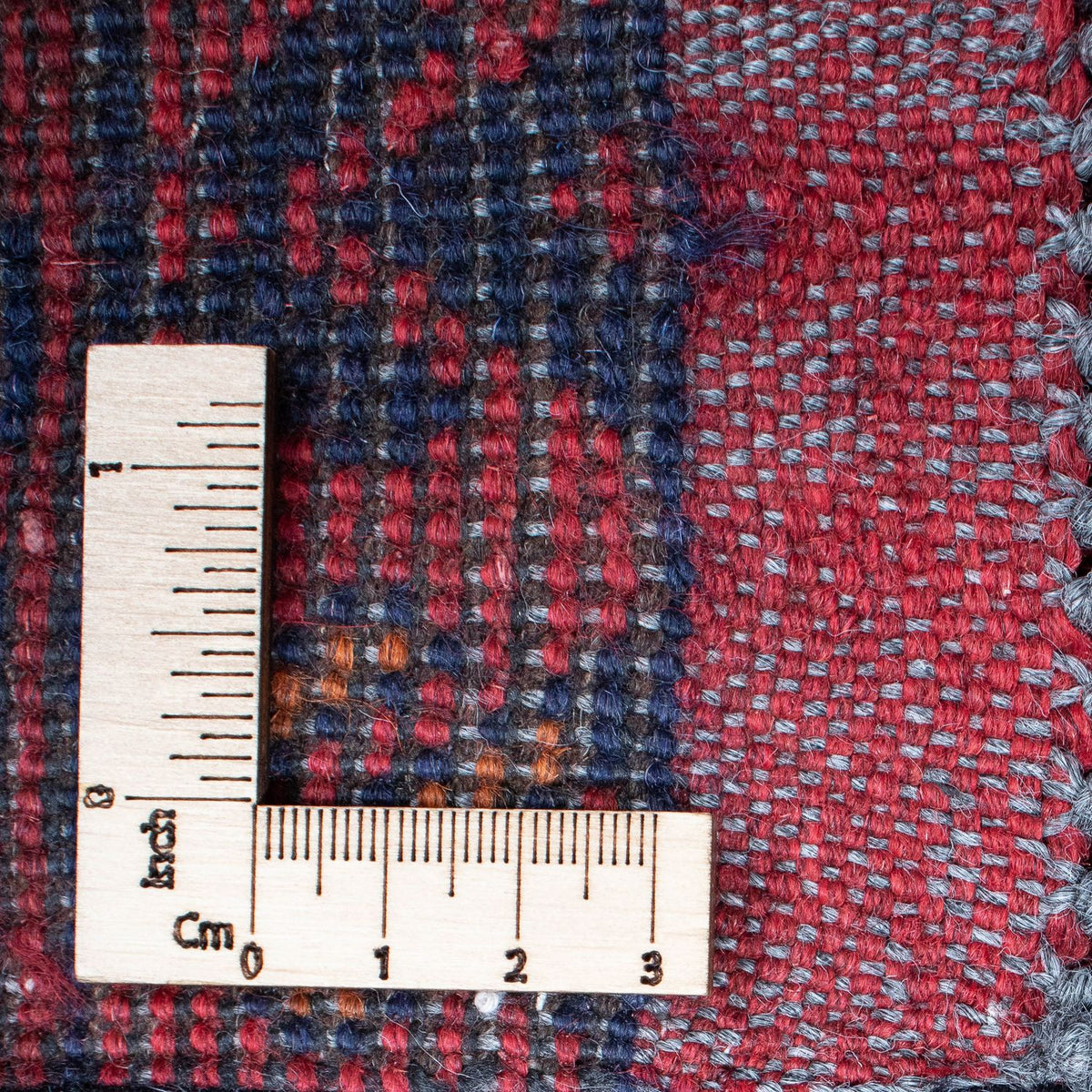 Tapis de couloir Tapis afghan - Kunduz - 285 x 83 cm - rouge foncé