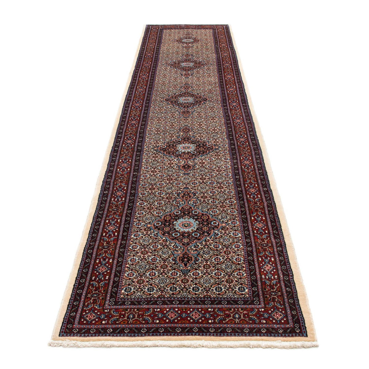 Tapis de couloir Tapis persan - Classique - 396 x 81 cm - beige