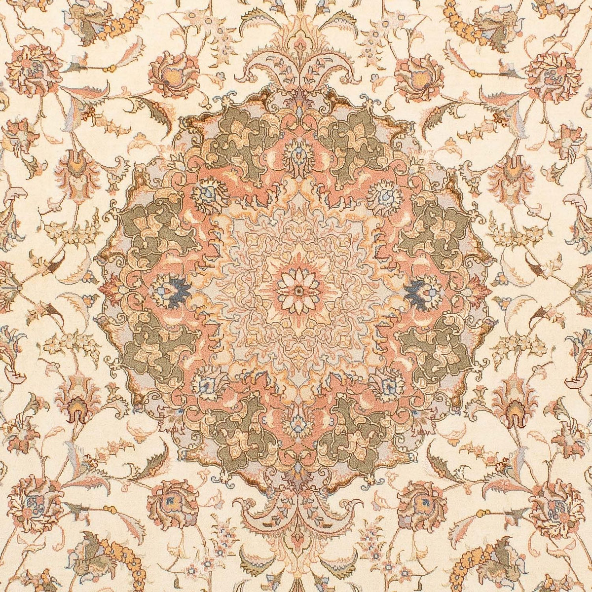Tapis persan - Tabriz - Royal - 244 x 168 cm - beige