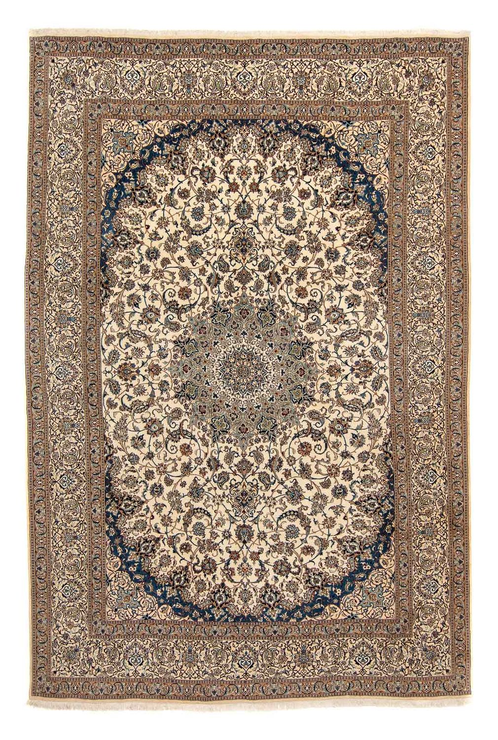 Tapis persan - Nain - Royal - 404 x 293 cm - beige
