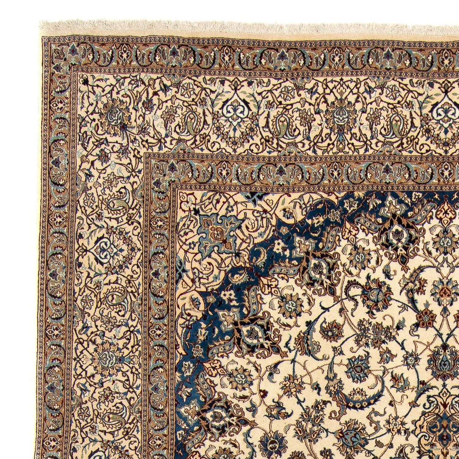 Tapis persan - Nain - Royal - 404 x 293 cm - beige
