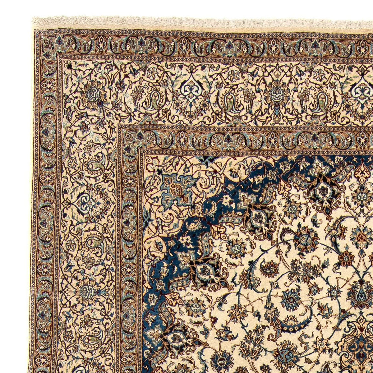 Tapis persan - Nain - Royal - 404 x 293 cm - beige