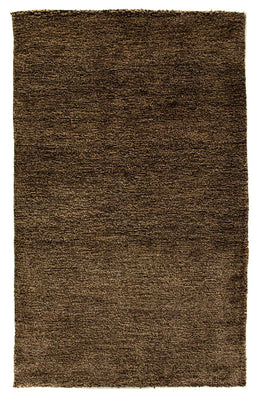Tapis Gabbeh - Indus - 100 x 62 cm - marron foncé