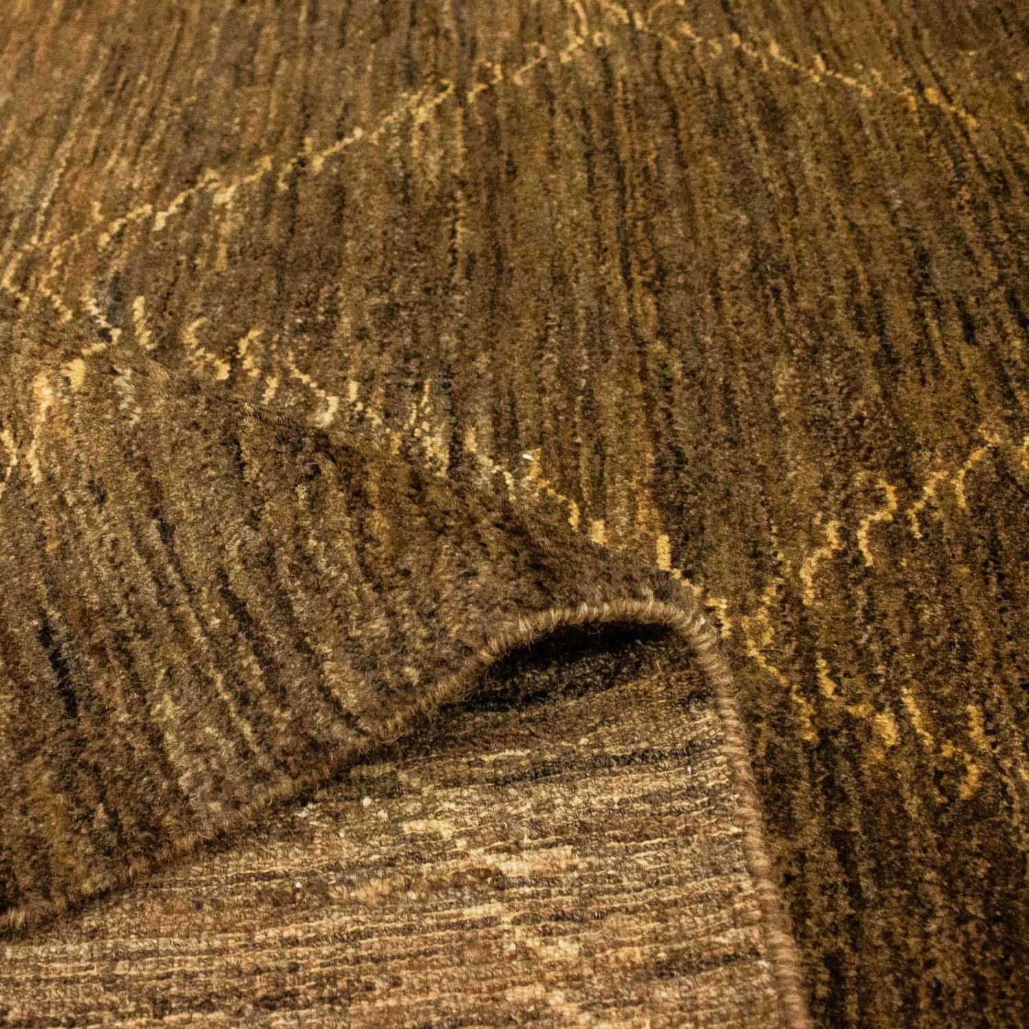 Tapis Gabbeh - Indus - 205 x 137 cm - marron