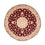 Tapis persan - Tabriz - Royal ronde  - 150 x 150 cm - rouge foncé