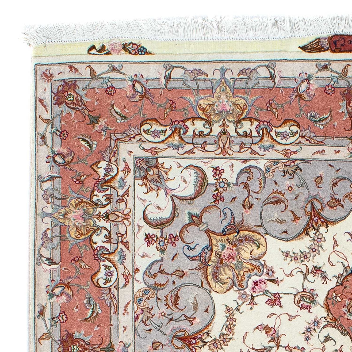 Tapis persan - Tabriz - Royal - 196 x 153 cm - beige